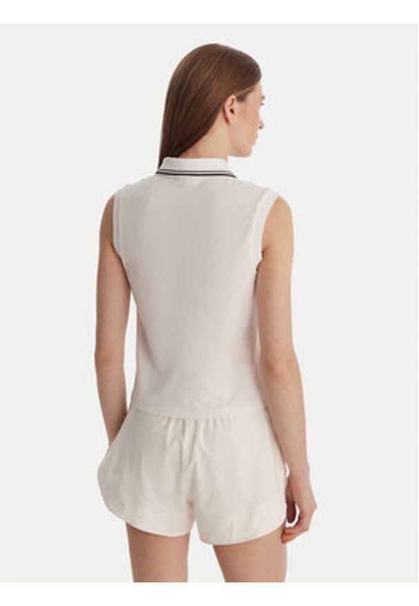 Guess Polo V6GP03 K2958 Biały Regular Fit. Typ kołnierza: polo. Kolor: biały. Materiał: bawełna