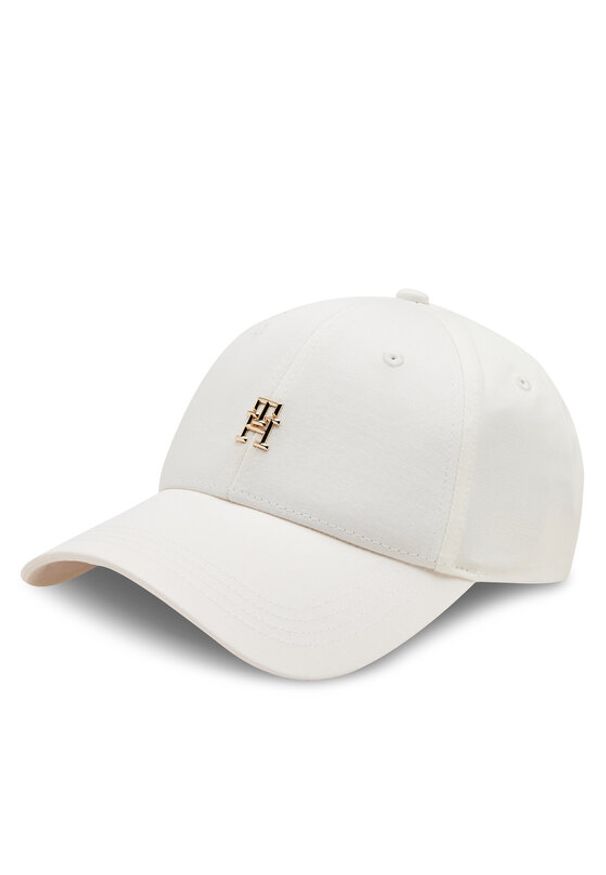 TOMMY HILFIGER - Tommy Hilfiger Czapka z daszkiem Distinct Corp Cap AW0AW16771 Biały. Kolor: biały. Materiał: materiał