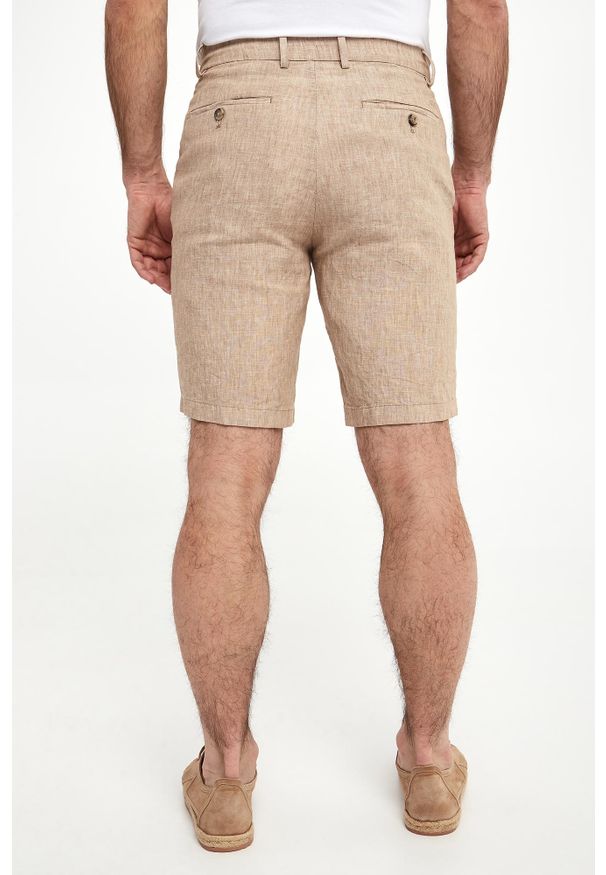 PAUL & SHARK - Bermudy męskie lniane PAUL&SHARK. Materiał: len