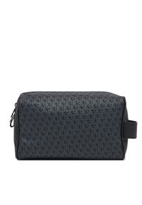 Calvin Klein Jeans Kosmetyczka Matte Aop Dopp Kit LV04G1064G Czarny. Kolor: czarny. Materiał: skóra