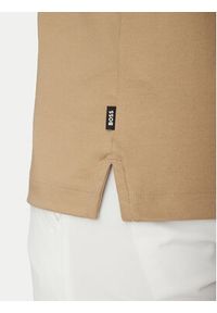 BOSS Polo Penrose 38 50469360 Beżowy Slim Fit. Typ kołnierza: polo. Kolor: beżowy. Materiał: bawełna