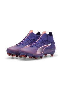 Puma - Damskie buty piłkarskie ULTRA 5 MATCH+ FG/AG PUMA. Kolor: biały, różowy, niebieski, wielokolorowy. Sport: piłka nożna