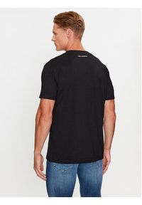 Karl Lagerfeld - KARL LAGERFELD T-Shirt 755061 534241 Czarny Regular Fit. Typ kołnierza: dekolt w karo. Kolor: czarny. Materiał: bawełna #4