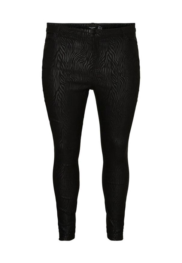 Vero Moda Curve Spodnie materiałowe Sopihia 10277592 Czarny Skinny Fit. Kolor: czarny. Materiał: wiskoza