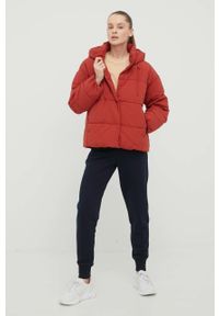 outhorn - Outhorn kurtka damska kolor czerwony zimowa oversize. Kolor: czerwony. Materiał: materiał. Sezon: zima #2