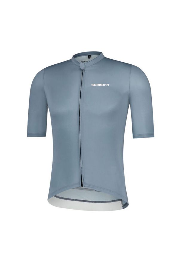SHIMANO - Koszulka z krótkim rękawem SUKI, niebieski indygo. Kolor: niebieski. Materiał: poliester, materiał. Długość rękawa: krótki rękaw. Długość: krótkie. Sport: kolarstwo