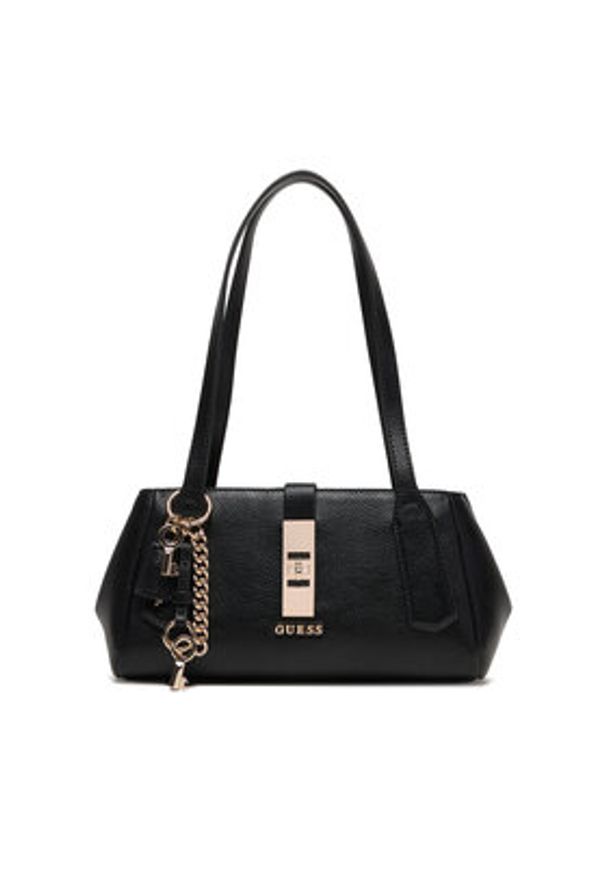 Guess Torebka Brooke HWBG98 97080 Czarny. Kolor: czarny. Materiał: skórzane