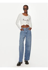 Liu Jo Sport Bluzka TF4077 JS088 Écru Regular Fit. Materiał: bawełna. Styl: sportowy