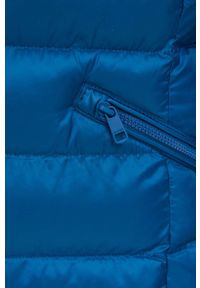 TOMMY HILFIGER - Tommy Hilfiger kurtka damska kolor niebieski przejściowa. Typ kołnierza: kaptur. Kolor: niebieski. Materiał: poliester #3