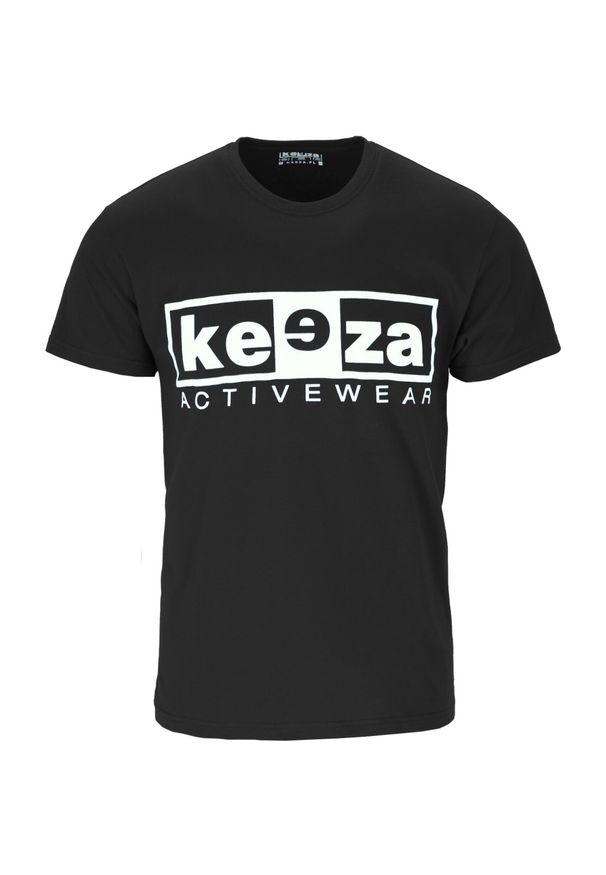 Koszulka sportowa KEEZA Junior bawełniana. Kolor: czarny. Materiał: bawełna. Sport: piłka nożna