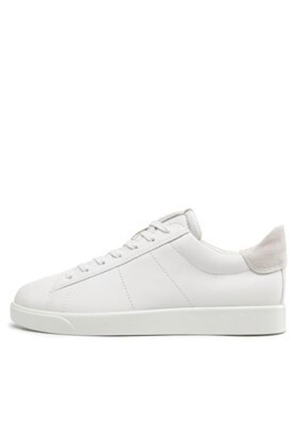 ecco - ECCO Sneakersy Street Lite M 52130458336 Biały. Kolor: biały. Materiał: skóra