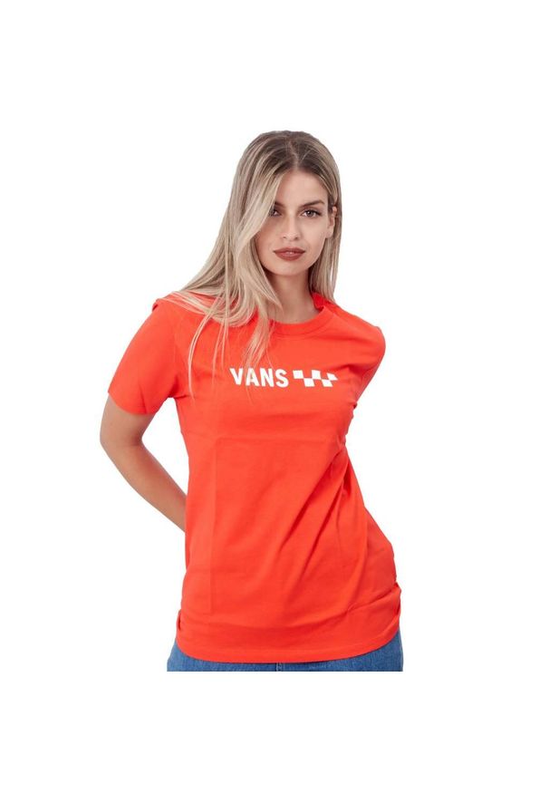 Koszulki Vans Model Brand Striper Bf Kolor Pomarańczowy. Kolor: pomarańczowy. Materiał: tkanina