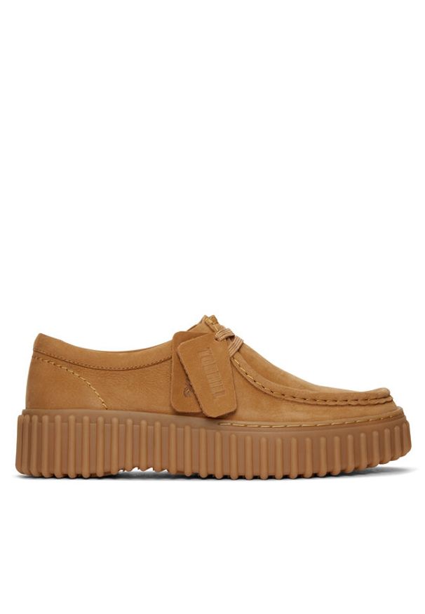 Clarks Półbuty Torhill Bee 26172084 Brązowy. Kolor: brązowy. Materiał: skóra