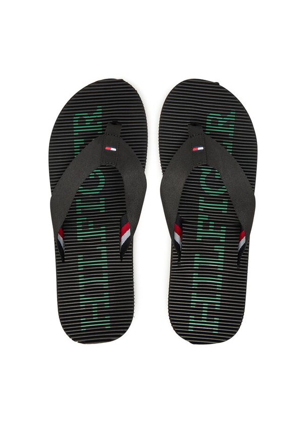 TOMMY HILFIGER - Japonki Tommy Hilfiger. Kolor: czarny