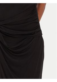 Hugo - HUGO Sukienka wieczorowa Nastasiel 50554034 Czarny Slim Fit. Kolor: czarny. Materiał: wiskoza. Styl: wizytowy #5