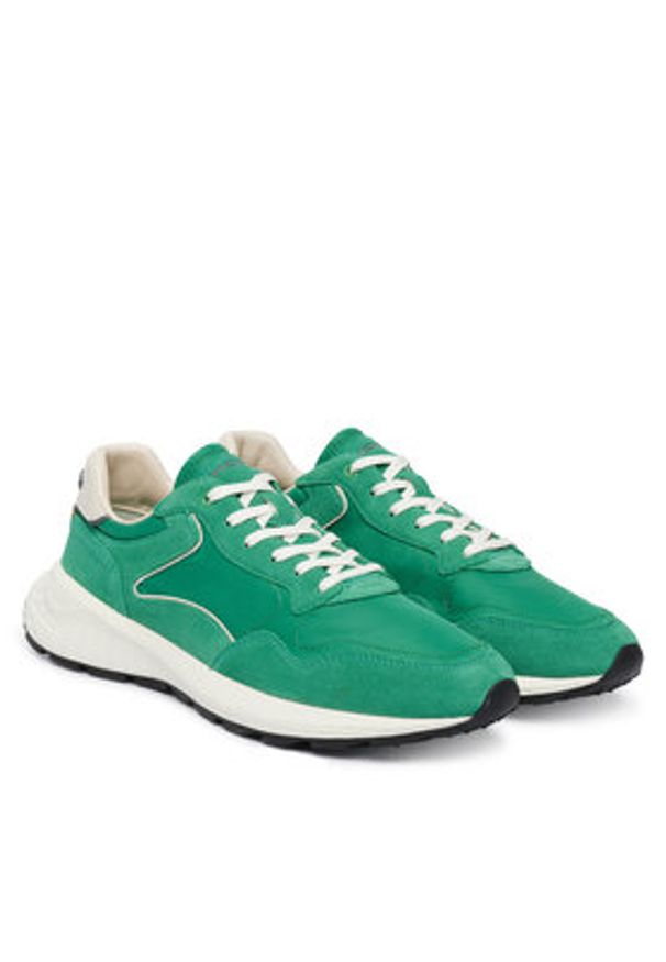 HOFF Sneakersy City MkII 12635404 Zielony. Kolor: zielony. Materiał: skóra, zamsz