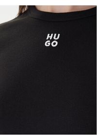 Hugo Bluzka Dafilomena_3 50518378 Czarny Slim Fit. Kolor: czarny. Materiał: bawełna #4