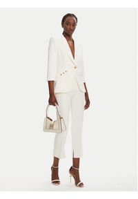 Elisabetta Franchi Chinosy PA-098-52E2-V320 Biały Regular Fit. Kolor: biały. Materiał: syntetyk #5