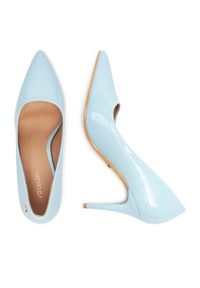 DeeZee Szpilki EZ-23-1 Błękitny. Kolor: niebieski. Materiał: skóra. Obcas: na szpilce #3