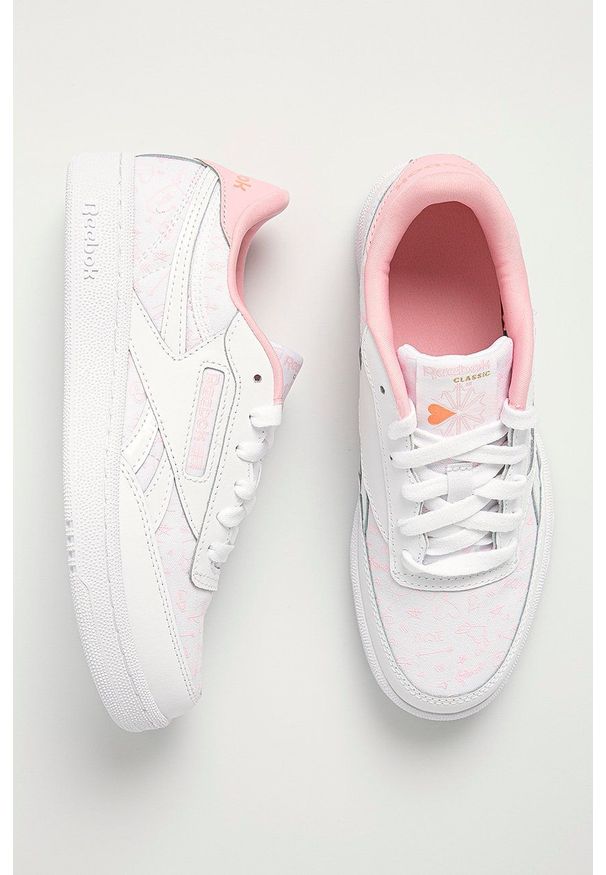 Reebok Classic - Buty dziecięce Club C Revenge. Zapięcie: sznurówki. Kolor: biały. Materiał: guma. Model: Reebok Classic, Reebok Club