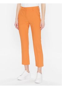 Weekend Max Mara Spodnie materiałowe Rana 2351310137 Pomarańczowy Slim Fit. Kolor: pomarańczowy. Materiał: materiał, syntetyk #1