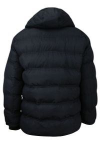 Granatowa, Ocieplana Kurtka Zimowa z Kapturem - Gustaff. Typ kołnierza: kaptur. Kolor: niebieski. Materiał: tkanina, poliester. Sezon: zima #5