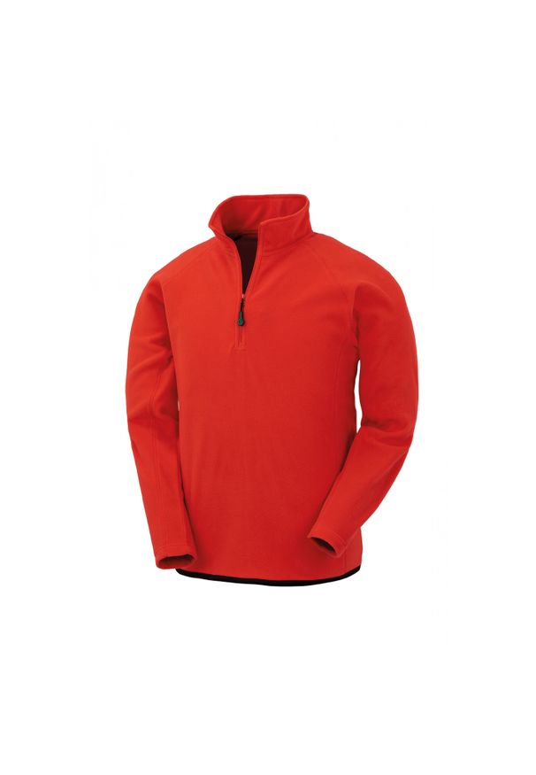 RESULT - Polar z recyklingu z kołnierzem na zamek błyskawiczny Result. Kolor: czerwony. Materiał: polar