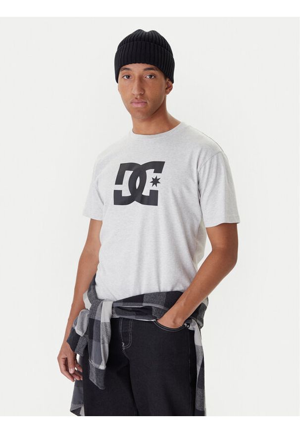 DC Shoes T-Shirt Star ADYZT05373 Szary Regular Fit. Kolor: szary. Materiał: bawełna