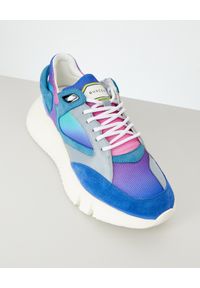 BUSCEMI - Niebieskie sneakersy Veloce. Kolor: niebieski. Materiał: guma. Wzór: aplikacja #7