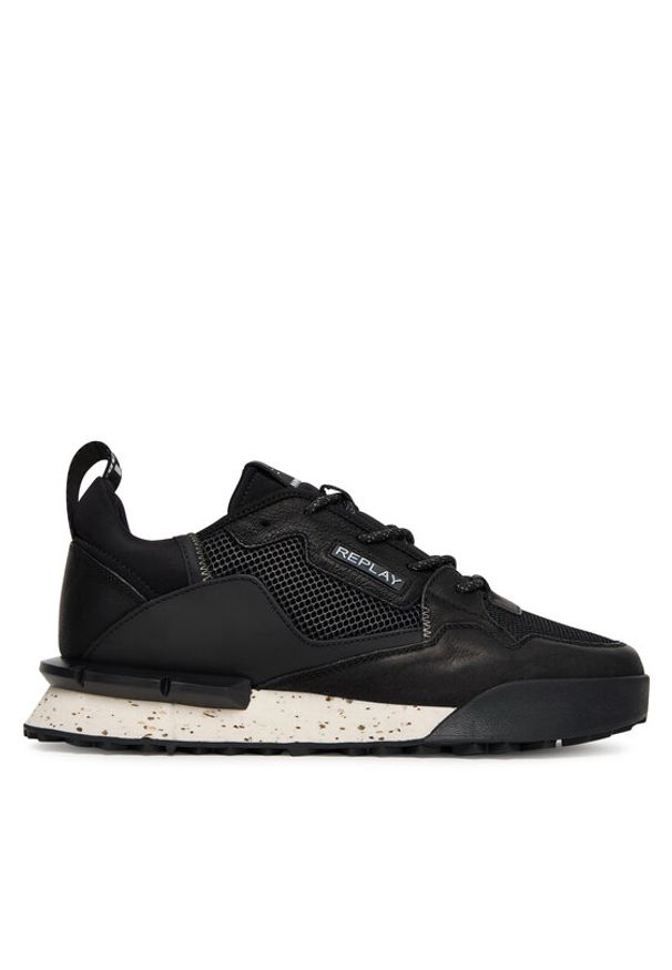 Replay - REPLAY Sneakersy GMS1P.000.C0066L Czarny. Kolor: czarny. Materiał: skóra