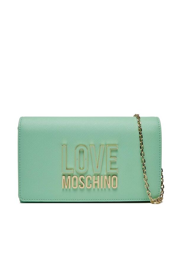 Love Moschino - LOVE MOSCHINO Torebka JC4213PP1ILQ180A Zielony. Kolor: zielony. Materiał: skórzane