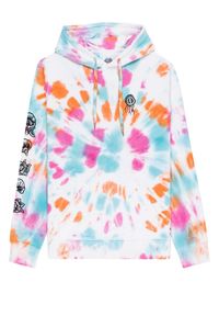 Bluza męska Element Bloom Tie Dye. Kolor: biały. Materiał: bawełna. Sport: skateboard