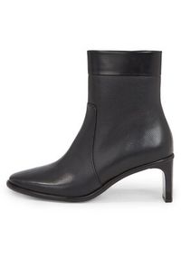 Calvin Klein Botki Curved Stil Ankle Boot 55 HW0HW01889 Czarny. Kolor: czarny. Materiał: skóra #2