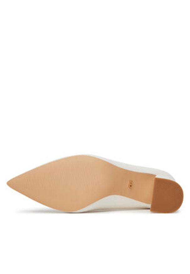 DeeZee Czółenka KB-008 Biały. Kolor: biały. Materiał: skóra