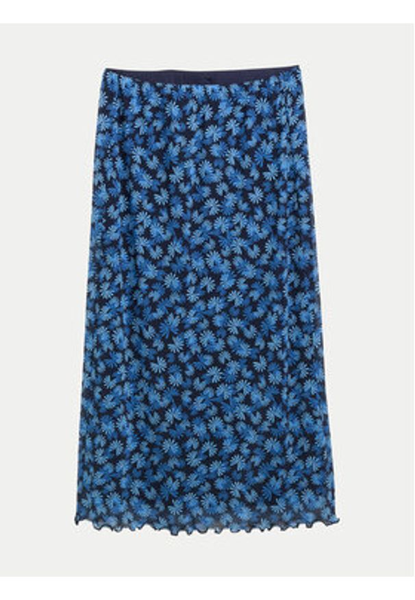 Tom Tailor Denim Spódnica midi 1045502 Niebieski Regular Fit. Kolor: niebieski. Materiał: syntetyk