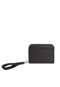 Calvin Klein Duży Portfel Damski Gracie K60K611688 Czarny. Kolor: czarny. Materiał: skóra