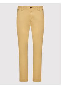 Tommy Jeans Chinosy Scanton DM0DM09595 Brązowy Slim Fit. Kolor: brązowy. Materiał: bawełna #2
