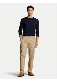 Polo Ralph Lauren Sweter Ls Sf Cn Pp 710684957001 Granatowy Slim Fit. Typ kołnierza: polo. Kolor: niebieski. Materiał: bawełna #3