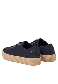 TOMMY HILFIGER - Tommy Hilfiger Espadryle Vulc Espadrille Sneaker FW0FW08404 Granatowy. Kolor: niebieski. Materiał: materiał