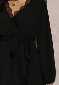 Renee - Czarna Sukienka Twinklebreeze. Kolor: czarny. Materiał: koronka. Długość rękawa: długi rękaw #5