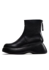 DeeZee Botki ZALY8813-8 Czarny. Kolor: czarny. Materiał: skóra