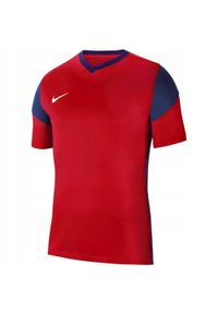 Nike - Męska Koszulka Park Derby III DriFIT. Kolor: czerwony. Sport: turystyka piesza