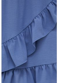only - Only spódnica kolor fioletowy mini rozkloszowana. Kolor: fioletowy. Materiał: tkanina