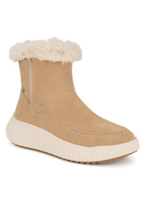 Rieker Revolution Lifestyle Botki W1772-62 Beżowy. Kolor: beżowy. Materiał: zamsz, skóra