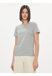 Pepe Jeans T-Shirt Wendy PL505480 Zielony Regular Fit. Kolor: zielony. Materiał: bawełna