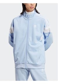 Adidas - adidas Bluza Adicolor Classics Cut Line Track Top IB9949 Błękitny Loose Fit. Kolor: niebieski. Materiał: bawełna #5