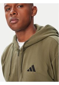 Adidas - adidas Bluza Feelcozy IA6042 Khaki Regular Fit. Kolor: brązowy. Materiał: bawełna #5