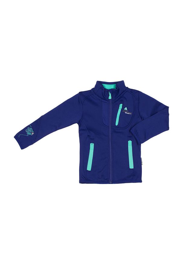 PEAK MOUNTAIN - Kurtka polarowa damska Peak Mountain Aynur. Kolor: niebieski. Materiał: polar. Sezon: zima. Sport: narciarstwo