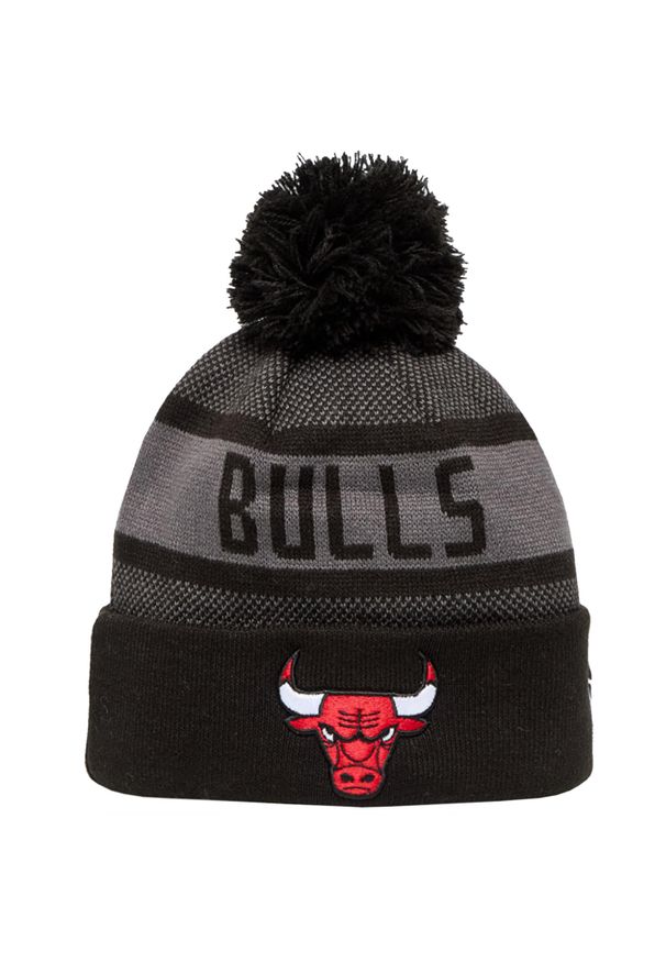 New Era - Czapka męska Jake Cuff Beanie Chicago Bulls Hat. Kolor: szary. Materiał: wełna, akryl, poliester