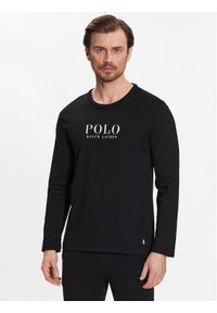 Polo Ralph Lauren Longsleeve 714899614004 Czarny Regular Fit. Typ kołnierza: polo. Kolor: czarny. Materiał: bawełna. Długość rękawa: długi rękaw #1